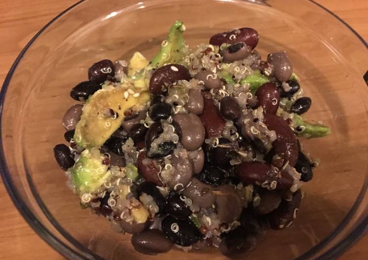 Recipe of Any-night-of-the-week Bean-Quinoa summer salad