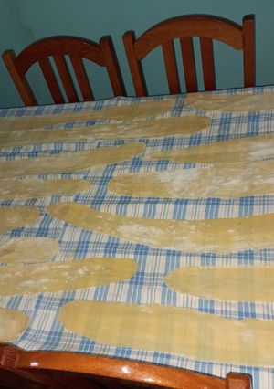 Una foto de Masa para fideos caseros