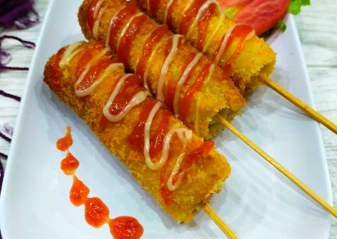 Resep Corndog Roti Tawar oleh Rahma_Bunda Radit & Rafa - Cookpad