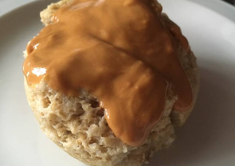 Simple Way to Make Speedy Mug cake de avena con pasta de maní