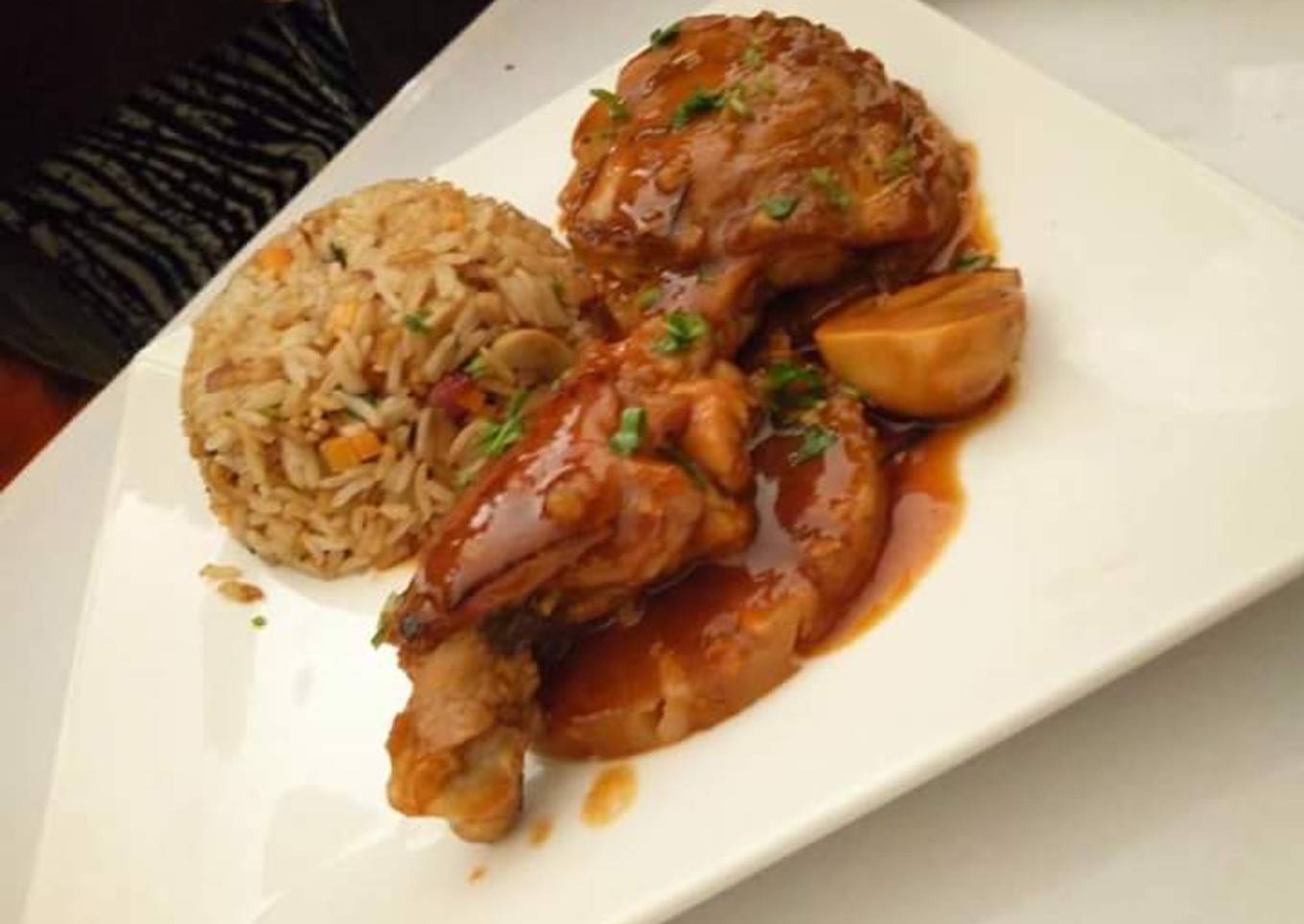 Pineapple barbecue chicken