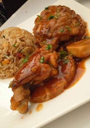 A picture of Pineapple barbecue chicken.