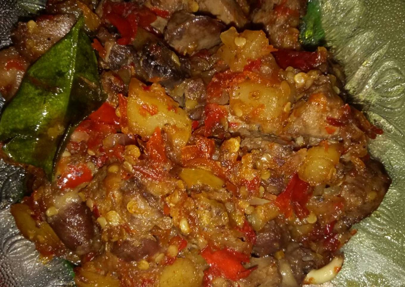 Balado hati ayam