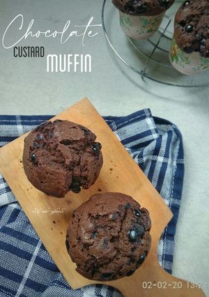 Foto resep Cholate custard muffin