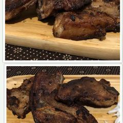 A picture of Peshwari lamb chops.