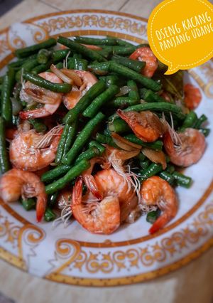 Foto resep Oseng Udang n kacang panjang