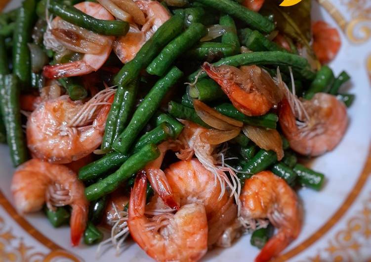 Oseng Udang n kacang panjang