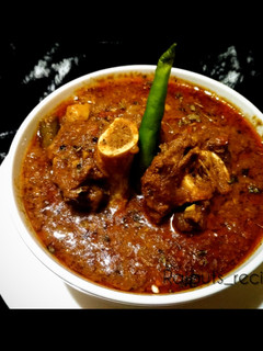 A picture of Mutton Ghee Roast.