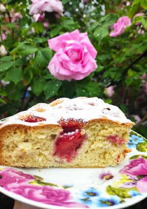 Фото Пирог с клубникой 🍓.