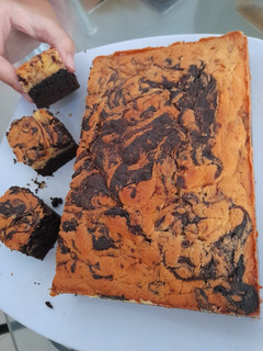 Foto resep Cream cheese marble brownies