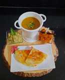 Schezwan sandwich dosa