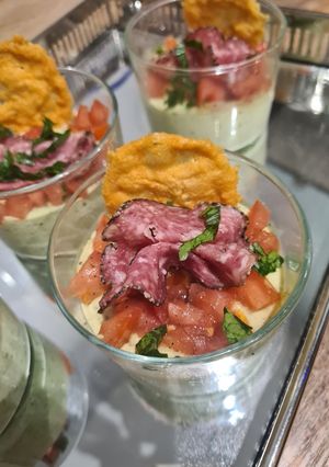 Une photo de Panna Cotta de courgette à l'italienne