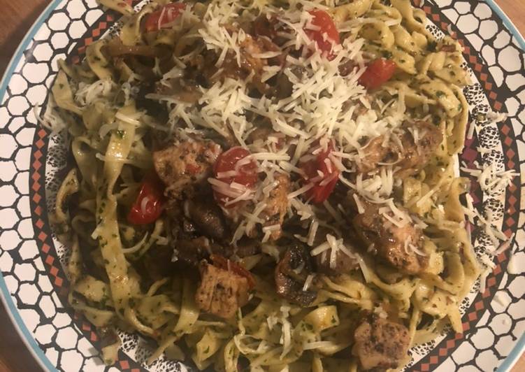 Recipe of Favorite Chicken Pesto Pasta