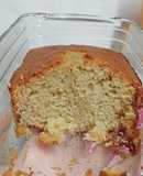 Bizcocho con chocolate blanco