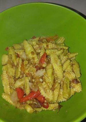 Foto resep Tumis jagung muda saus madu