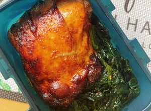 รูปของ ไก่ย่างบาร์บีคิวปาปริก้า หม้อทอด คีโต