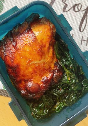 รูปของ ไก่ย่างบาร์บีคิวปาปริก้า หม้อทอด คีโต