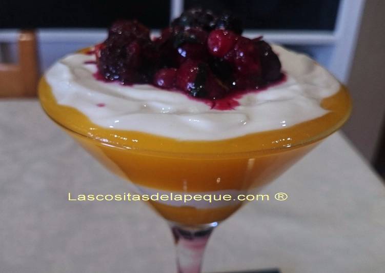 Postre helado de mango y yogurt saludable de Gordon Ramsay