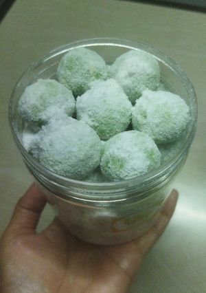 Foto resep Putri Salju Almond Pandan