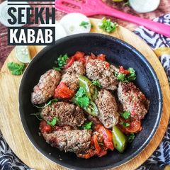A picture of Masala Seekh kabab.