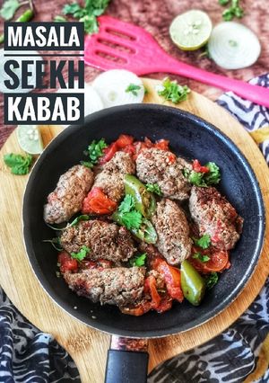 A picture of Masala Seekh kabab.