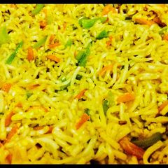 A picture of Foxtail millet noodles.