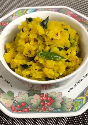 A picture of Leftover Potato Sabzi.