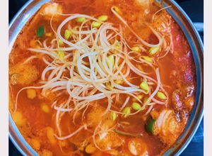 Hình của món Canh giá cá ngừ hộp.