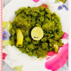 A picture of Fried Green mutton.
