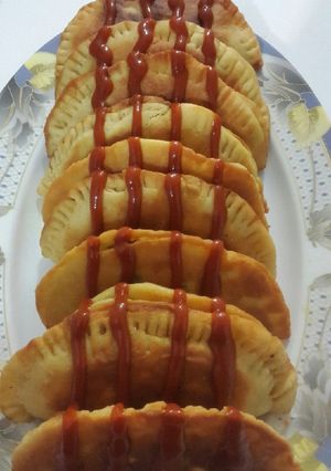 عکسی از دستور پیراشکی مرغ و قارچ