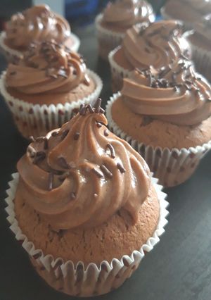 Une photo de Cupcakes au chocolat - nutella