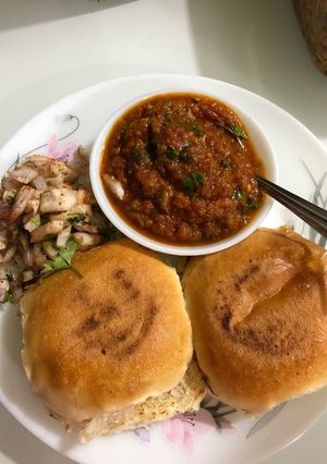 A picture of Homemade Pav Bhaji.