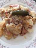 Papas gratinadas con jamón