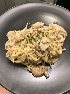 Foto resep Spaghetti Chicken Alfredo