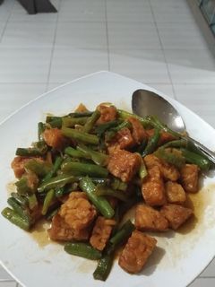 Foto resep Tumis Kacang Panjang Tempe Goreng