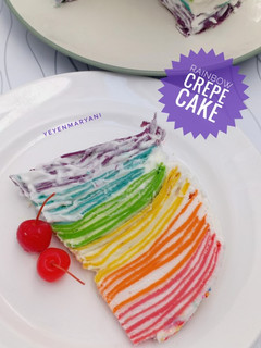 Foto resep Rainbow Crepe Cake