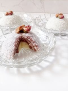 عکسی از دستور دسر زبرا نارگیلی 🥥