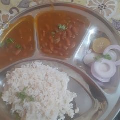 A picture of Rajma chawal.