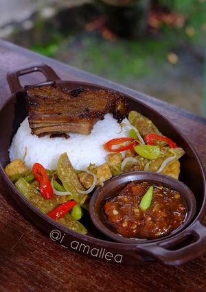 Foto resep Set Menu Makan Siang (Daging + Nasi + Oseng + Sambal)