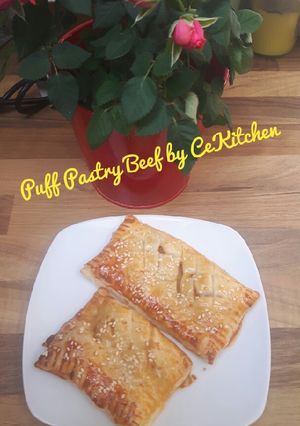 Foto resep Puff Pastry Beef Spicy