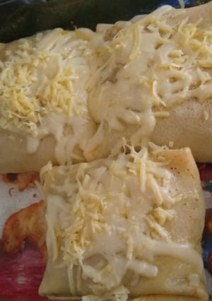 Una foto de Creps de carne