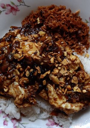 Foto resep Nasi telor kecap bawang