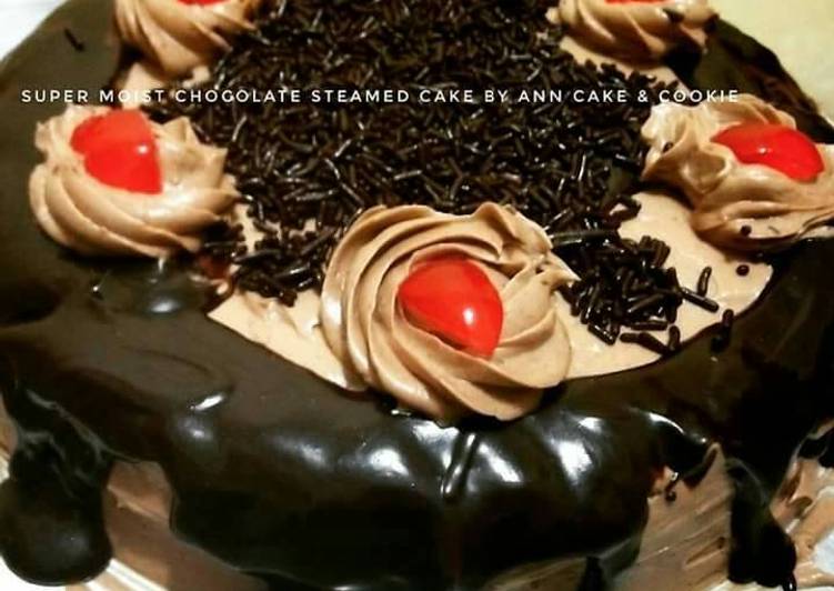 Moist & fudgy chocolate steamed cake