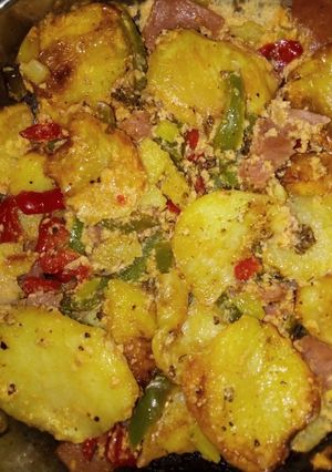 Una foto de Patatas a lo pobre