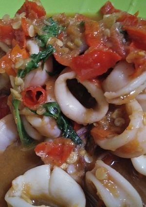 Foto resep Cumi Mercon Kemangi