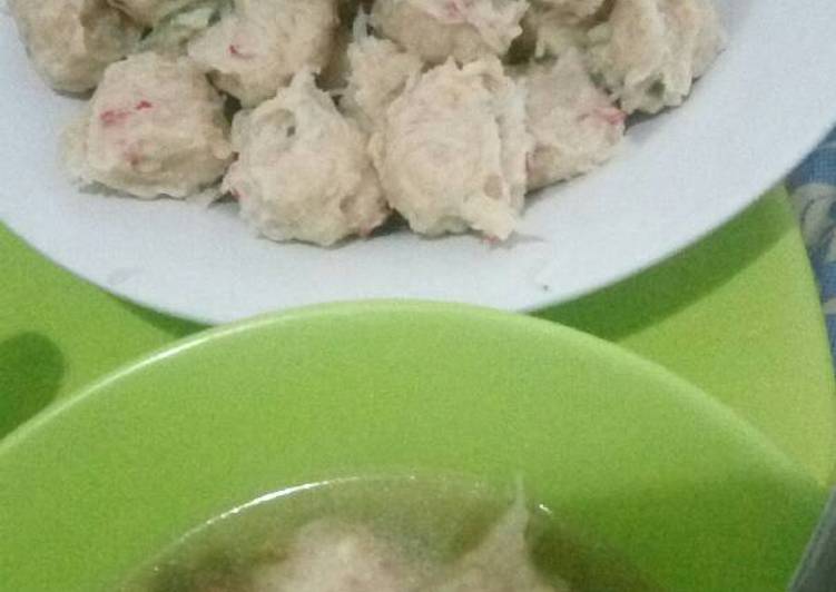 Resep Bakso Rambutan (Bakso Ayam Kres- Giling Blender), Bisa Manjain Lidah