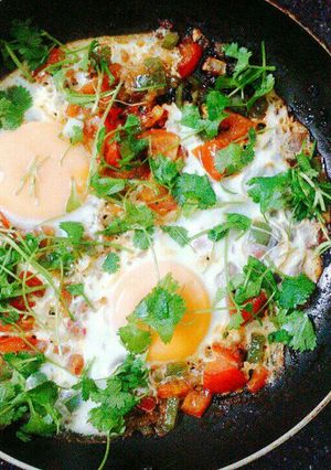 Hình của món Món shakshouka.