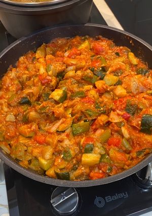 Una foto de Pisto de Verduras al Microondas