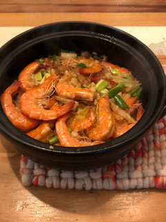 鮮蝦粉絲煲 的食譜成品照片