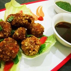 A picture of Crispy Soya Oats Kebab.